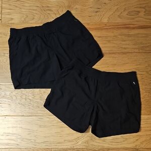 Set Of 2 Old Navy Active Stretch Athletic Shorts Size Small Black Pockets